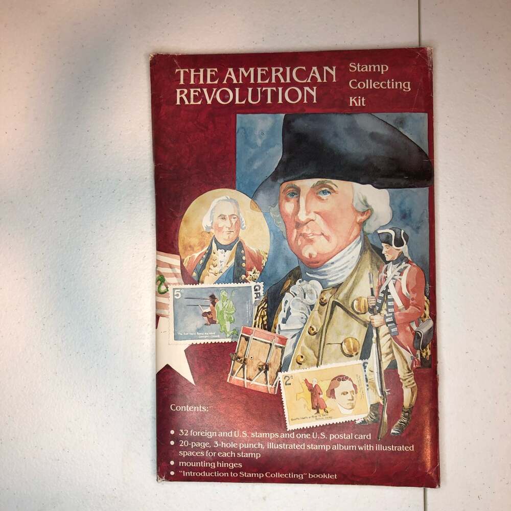 Vintage 1970s USPS‎ The American Revolution Stamp Collecting Kit Item #931